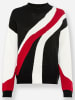 Heine Pullover in rot-schwarz-gemustert