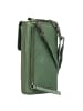 Greenburry Handytasche Leder 10 cm in emerald green