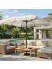 SONGMICS Sonnenschirm Sheld in Beige - (B)200 x (H)250 x (T)300 cm