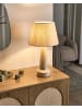 Beliani Tischleuchten HUMUYA in Beige/Blau - (W) 28 x (H) 50 x (L) 28 cm