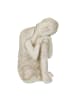 relaxdays Buddha-Figur in Cremeweiß - (B)40,5 x (H)61 x (T)38 cm