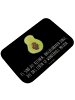 Mr. & Mrs. Panda Badteppich Avocado Kern mit Spruch in Schwarz