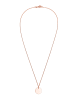 Elli Halskette 925 Sterling Silber Geo, Plättchen in Rosegold