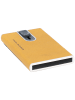 Piquadro Black Square Kreditkartenetui RFID Leder 6 cm in yellow