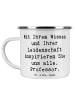 Mr. & Mrs. Panda Emaille Becher Spruch Inspirierender Professor ... in Weiß