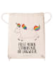 Mr. & Mrs. Panda Jutebeutel Einhorn Happy mit Spruch in Creme