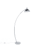 Beliani Stehleuchte DINTEL in Silber - (W) 25 x (H) 155 x (L) 25 cm