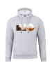 Cotton Prime® Hoodie Skyline Rio de Janeiro - Weltenbummler Kollektion in Grau-Melange