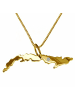 Schmuckador 50cm Kette + Kuba mit Brillant 585 Gold in gold