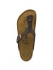 Birkenstock Zehensandale Gizeh Nubukleder normal in dunkelbraun