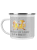Mr. & Mrs. Panda Emaille Tasse 30. Hochzeitstag Perlenhochzeit m... in Heather Grey