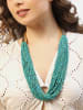 IZIA Halskette in Grün Mehrfarbig