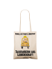 Mr. & Mrs. Panda Shopping Tasche Taxifahrerin Leidenschaft mit S... in Creme