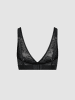 Erlich Textil  SLEEK LACE PLUNGE BH in schwarz