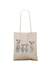 Mr. & Mrs. Panda Tote Bag Koala Familie zwei ohne Spruch in Grau Pastell