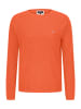 FYNCH-HATTON O-Neck, Cotton Linen in Tangerine