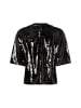 Marie Lund Paillettenshirt in schwarz