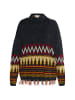 usha FESTIVAL Damen Strickpullover in Marine Grau Mehrfarbig