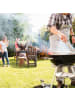 relaxdays Gartentisch in Grau - (B)118 x (H)74 x (T)60 cm