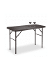relaxdays Gartentisch in Braun - (B)120 x (H)74 x (T)60 cm