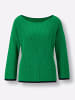 creation L 3/4 Arm-Pullover in grasgrün