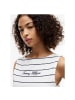 Tommy Hilfiger Top in Fine Stp Ecru - Dark Night Navy