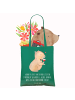 Mr. & Mrs. Panda Stofftragetasche Capybara Wein mit Spruch in Mint