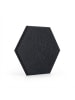 relaxdays 18 x Akustikplatten „Hexagon“ in Schwarz – 30 x 26 cm