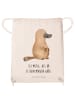 Mr. & Mrs. Panda Sportbeutel Schnabeltier Mut mit Spruch in Creme