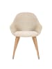 home24 Armlehnenstuhl SENTEO 2er-Set in Creme