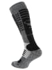 Stark Soul® Ski & Snowboard Socken 2 Paar, mit Spezialpolsterung in Grau-Schwarz