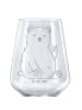 Mr. & Mrs. Panda Trinkglas Eisbär Faul ohne Spruch in Transparent