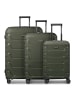 Smartbox Edition 01 4 Rollen Kofferset 3-teilig mit Dehnfalte olive