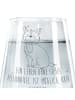 Mr. & Mrs. Panda Trinkglas Hund Glück mit Spruch in Transparent