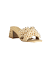 Laura Biagiotti Beige Polyurethan Damen Sandale