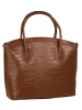 Cluty Handtasche echt Leder in cognac