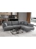MF Design Lardo Recamiere Rechts in Grau -  (L) 191 x (B) 276 x (H) 90 cm