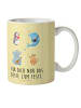 Mr. & Mrs. Panda Kindertasse Big Einheit mit Spruch in Gelb Pastell