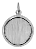 Adeliás Unisex Anhänger – Münze Gravuranhänger aus 925 Silber in silber