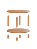 CALICOSY Couchtisch ROBY in Atlantische - (W) 70  x (H) 43,7  x (L) 70  cm