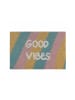 relaxdays Fußmatte "Good Vibes" in Bunt - (B)60 x (T)40 cm