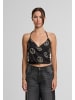 OBEY OBEY Damen Obey Peaceful Halter Crop Top in black