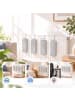 relaxdays 4 x Luftbefeuchter Heizung in Hellgrau - 400ml