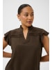 Kaffe Kurzarm-Bluse KAsonja Regular fit in Chocolate Brown