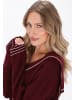 DreiMaster Women Cardigan in wine red offwhite