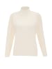 LEOMIA Damen Strickpullover in Wollweiss