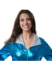 tectake Einteiler aus neonblauem Glanzstoff, blau