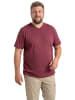Men Plus Kurzarm T-Shirt in kupfer braun