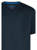 Redmond T-Shirt Basic in Weiß / dunkelblau