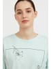 Finn Flare Rundhalsshirt Print in light green